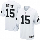 Nike Men & Women & Youth Raiders #15 Little White Team Color Game Jersey,baseball caps,new era cap wholesale,wholesale hats